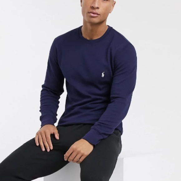 Polo Ralph Lauren Other - MENS Polo Ralph Lauren Waffle Long Sleeve Top Player in Navy